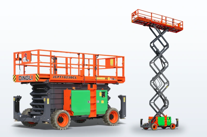 18 Metre Elektrikli / Akülü Arazi Tipi Makaslı Menlift
