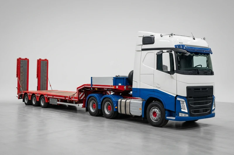 4 - 8 Dingilli Uzatmalı Havuzlu Lowbed Çekici